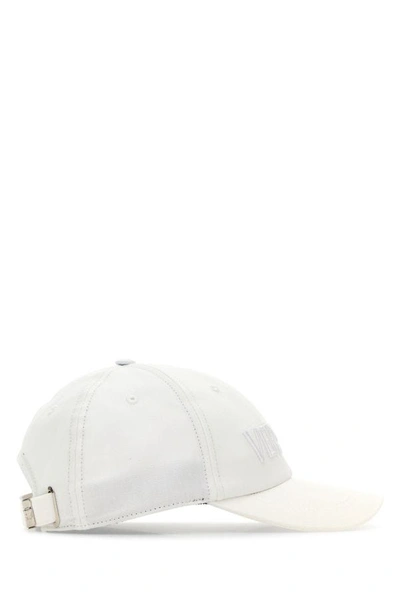 Shop Versace Woman White Cotton Baseball Cap