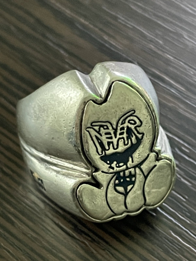 Pre-owned Drain Gang X Sad Boys Drain Baby Ring In Silver
