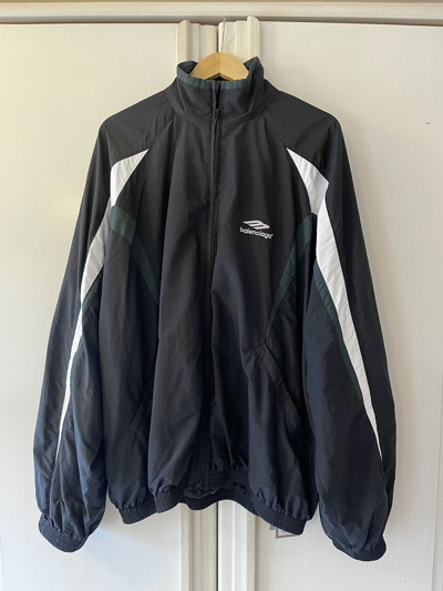 Pre-owned Balenciaga 3b Sports Icon Tracksuit Jacket Nwt In Black