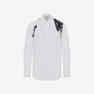 Shop Alexander Mcqueen Fold Harness Shirt In Optic White