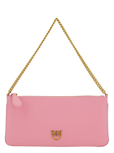 Shop Pinko Horizontal Flat Logo Plaque Shoulder Bag