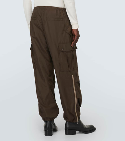 Shop Dries Van Noten Pentin Technical Cargo Pants In Brown