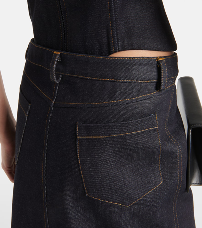 Aya Muse Alis Denim Maxi Skirt In Blue