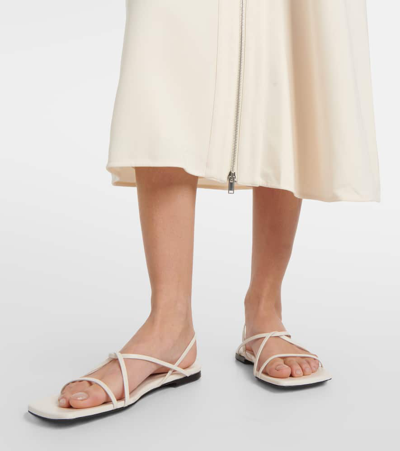 Proenza Schouler Off-white Hoop Sandals In Beige