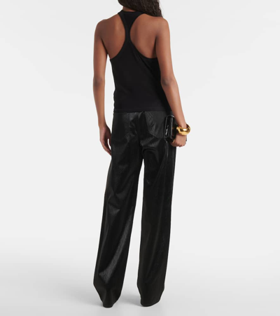 Tom Ford Silk Racerback Scoop Neck Tank Top In Black