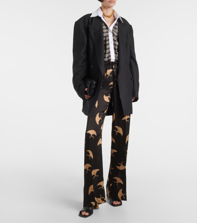Dries Van Noten Cotton Poplin Shirt In Black