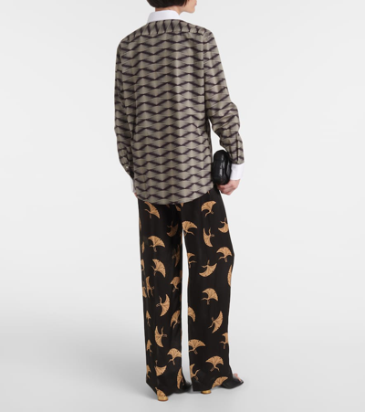 Dries Van Noten Cotton Poplin Shirt In Black