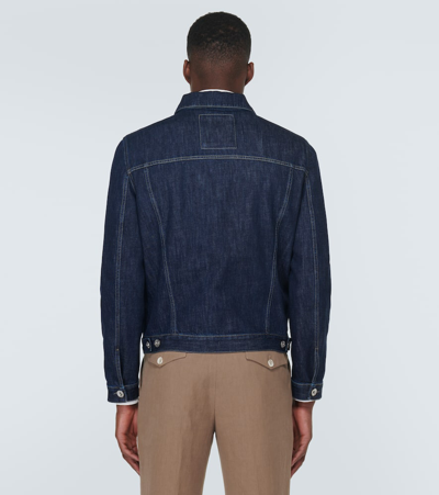 Shop Brunello Cucinelli Denim Jacket In Blue