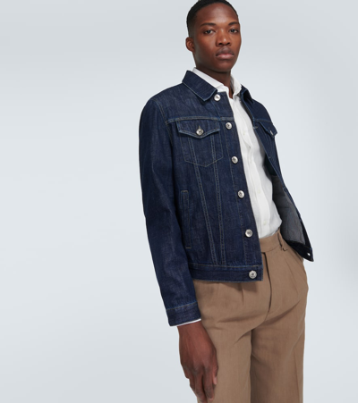 Brunello Cucinelli Four-pockets Denim Jacket In Blue