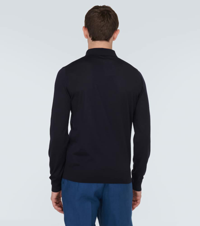 Shop Dolce & Gabbana Cashmere Polo Sweater In Blue