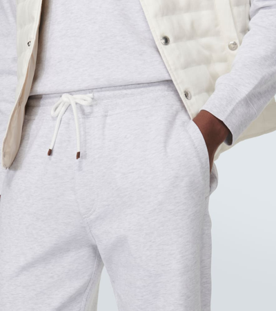 Brunello Cucinelli Leisure Fit Trousers With Drawstring In White