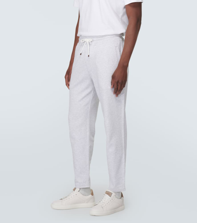 Brunello Cucinelli Leisure Fit Trousers With Drawstring In White