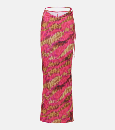 Shop Bananhot Gigi Floral Maxi Skirt In Multicoloured