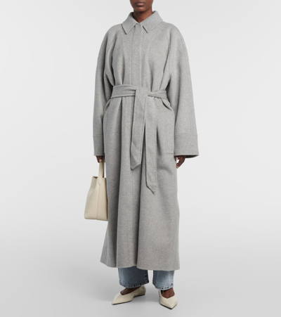 Shop Tove Yoonmi Wool Coat In Grey