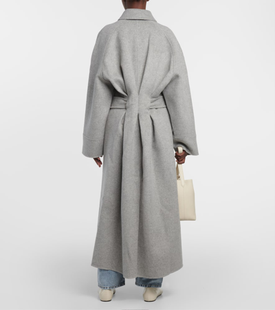 Shop Tove Yoonmi Wool Coat In Grey