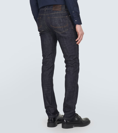 Shop Brioni Meribel Slim Jeans In Blue