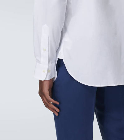 Shop Polo Ralph Lauren Cotton Dobby Shirt In White