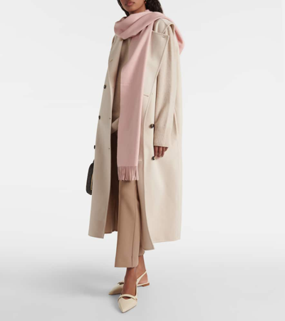 Shop Max Mara Cashmere Scarf In Pink