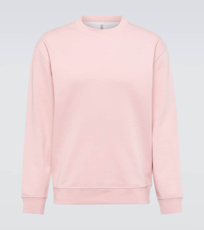 Shop Brunello Cucinelli Cotton-blend Sweatshirt In Pink