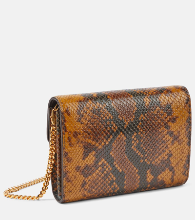 Shop Tom Ford Whitney Mini Leather Shoulder Bag In Brown