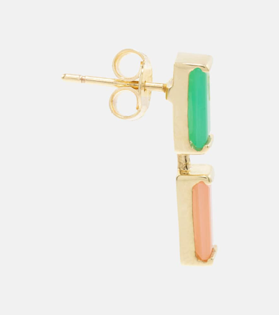 Aliita Compuesta 9kt Gold Necklace With Gemstones In Multicoloured