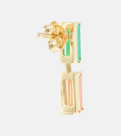 Aliita Compuesta 9kt Gold Necklace With Gemstones In Multicoloured