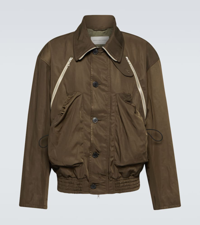 Shop Dries Van Noten Vanborn Technical Jacket In Brown