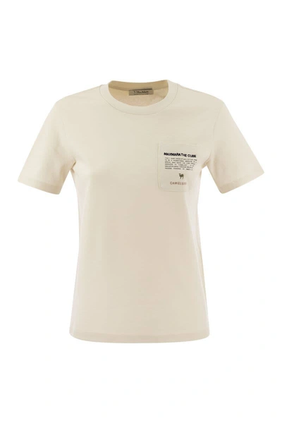 Shop 's Max Mara Sax - Jersey T-shirt With Pocket In Ivory