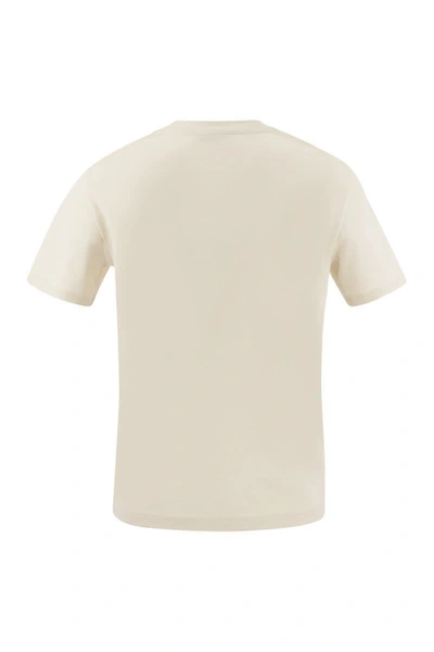 Shop 's Max Mara Sax - Jersey T-shirt With Pocket In Ivory