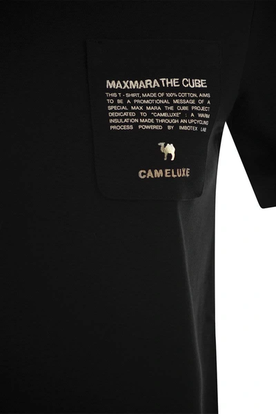 Shop 's Max Mara Sax - Jersey T-shirt With Pocket In Black