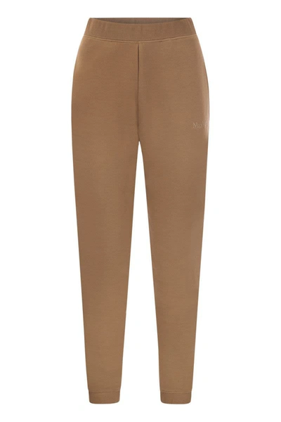 Shop 's Max Mara Tamaro - Plush Jogging Trousers In Brown