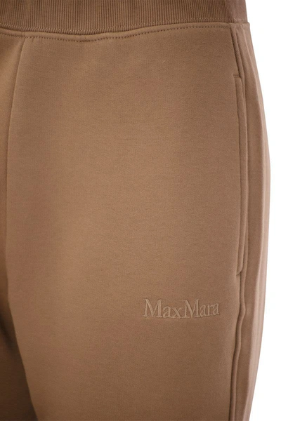 Shop 's Max Mara Tamaro - Plush Jogging Trousers In Brown