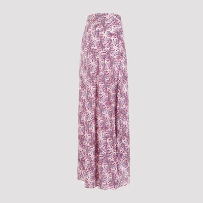 Shop Isabel Marant Sakura Skirt In Pink & Purple