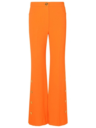 Shop Patou Orange Virgin Wool Trousers