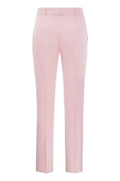 Shop Sportmax Ricetta - Scuba Jersey Trousers In Pink
