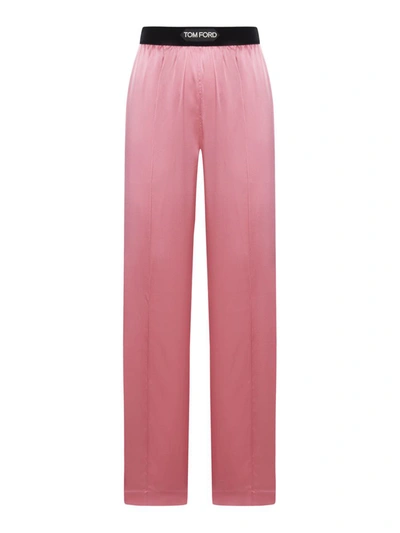 Shop Tom Ford Regular & Straight Leg Pants In Pink & Purple