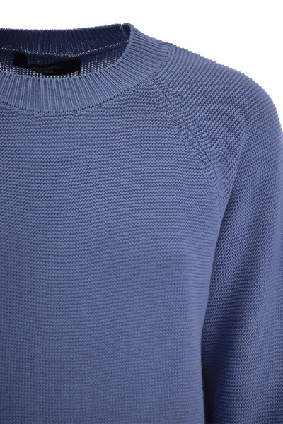 Shop Weekend Max Mara Linz - Soft Cotton Jersey In Blue