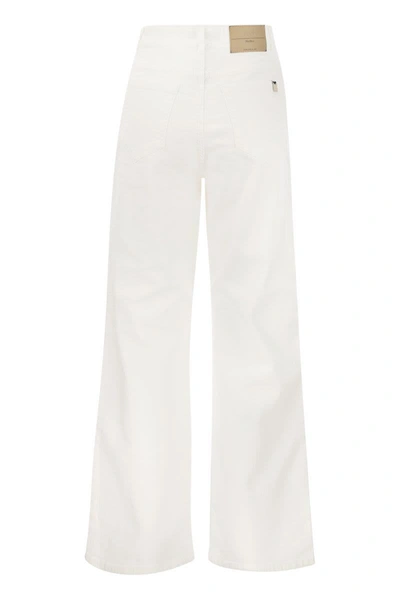 Shop Weekend Max Mara Medina - Cropped Cotton Trousers In White