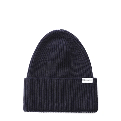 Shop Woolrich Ribbed Beanie Hat In 3034