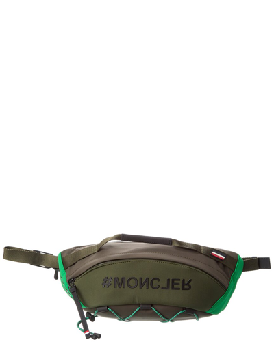 Shop Moncler Belt Bag In Green