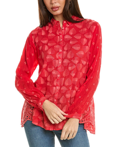 Shop Johnny Was Pine Desi Blouse In Red