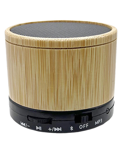 Shop Ztech Bamboo Mini Portable Cylinder Bluetooth Speaker