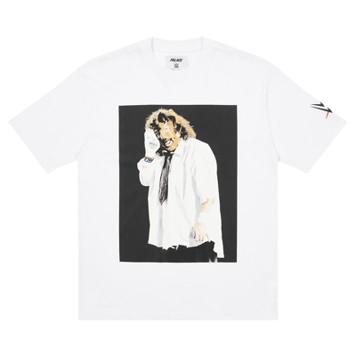 Pre-owned Palace X Wwe Mankind Sock T-shirt 'white'