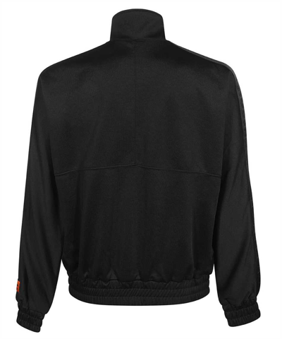 Heron Preston Logo-stripe Zipped Track Jacket In Black