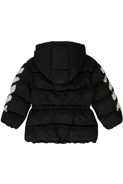 Shop Off-white Full Zip Down Jacket In Black