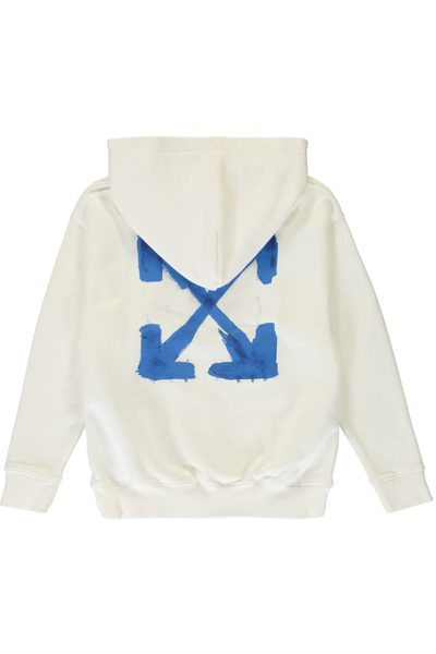 Shop Off-white Cotton Hoodie In White