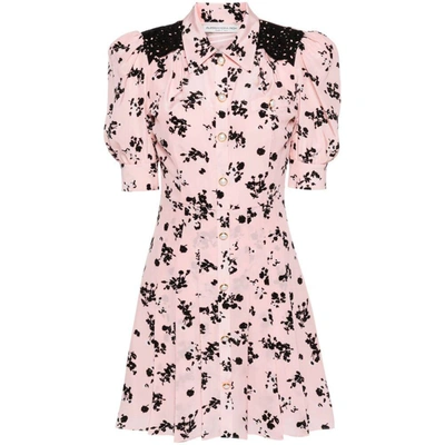 Shop Alessandra Rich Dresses In Pink/black