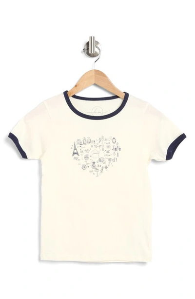 Shop Hi Res Paris Icons Cotton Graphic T-shirt In Washed Marshmallow