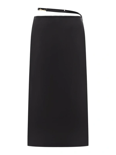 Shop Jacquemus Midi Skirts In Black