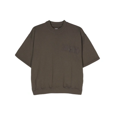 Shop Magliano T-shirts In Brown